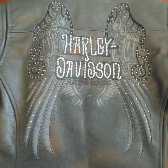 Harley-Davidson Jackets & Blazers - HARLEY DAVIDSON SHADOW VALLEY Leather BLING